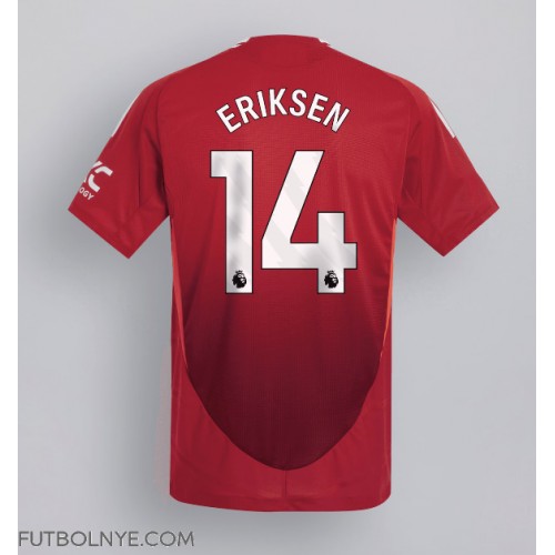 Camiseta Manchester United Christian Eriksen #14 Primera Equipación 2024-25 manga corta